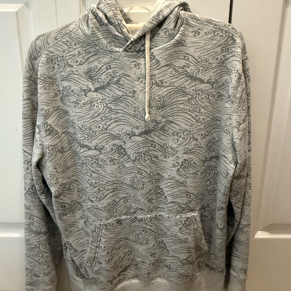 Express Gray Patterned Hoodie